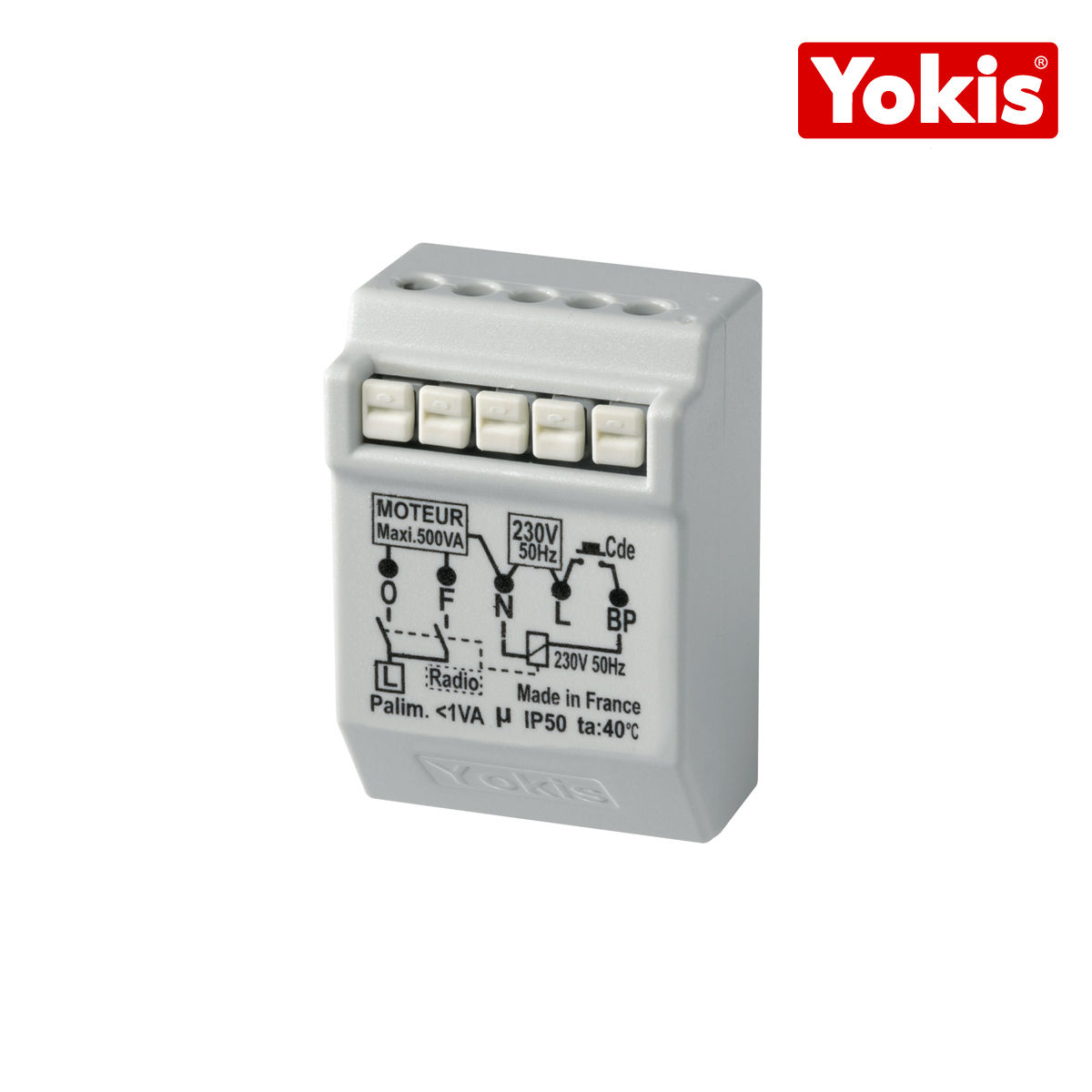 YOKIS Micromodule radio volet roulant encastre radio power - MVR500ERP - Yokis