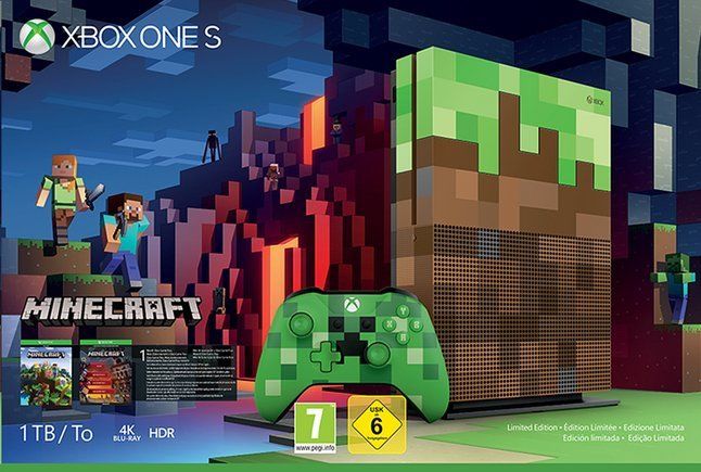 Xbox One S Minecraft Limited Edition Bundle 1 To