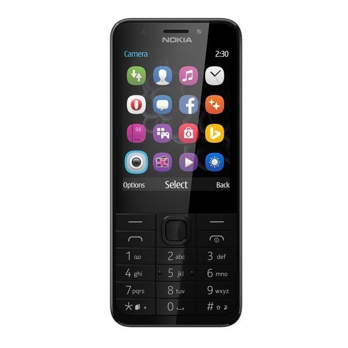 Microsoft - Smartphone debloque 2G Ecran: 2,8 [Nokia 230] [Noir] NEUF