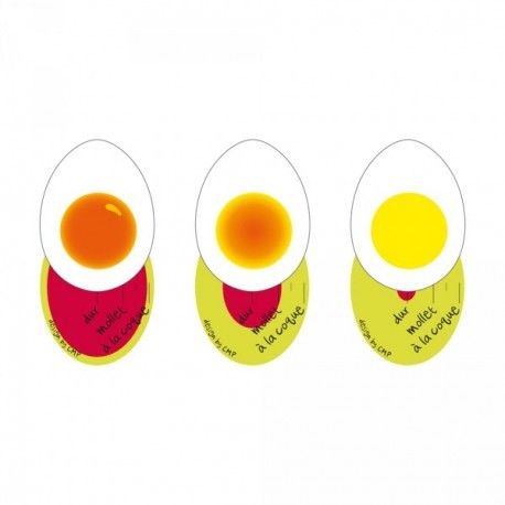 Minuteur - Saveur & Degustation - Oeuf - Matiere Plastique - 4 Coloris Assortis