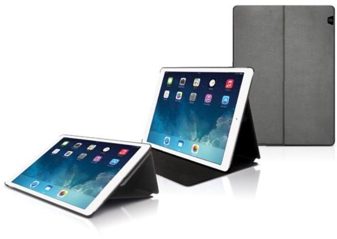 Mobilis C1 Protection a rabat pour telephone portable gris pour Apple 129 inch iPad Pro