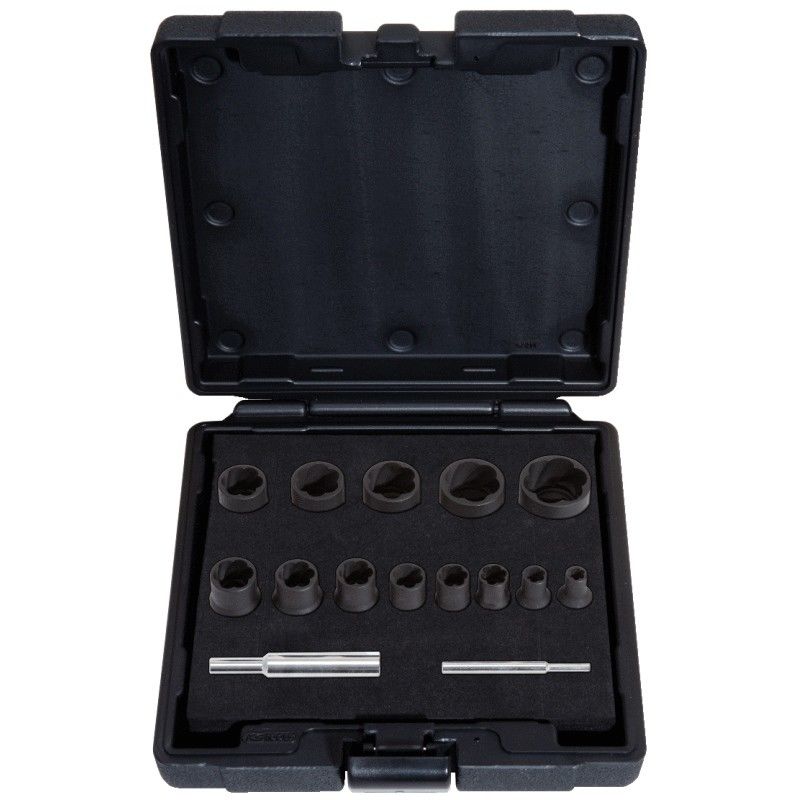 Ks Tools Module Douilles A Chocs Type Spirale 1/4 Et 1/2, 15 Pcs