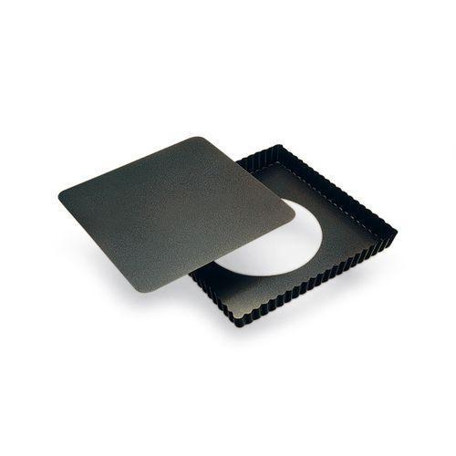 Tarte Carree Bord Cannele Fond Mobile