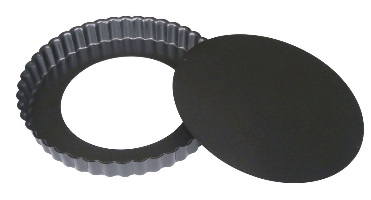 Moule a tarte rond a fond amovible Moule diametre 28cm
