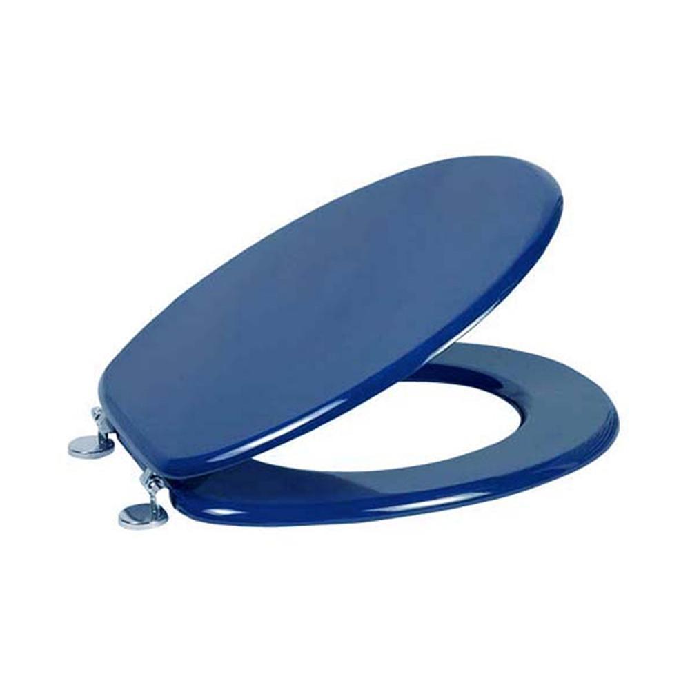 Abattant Wc Mdf Bleu Marine Msv Universel Fixation Par Le Dessus Avec Entraxe Universelle