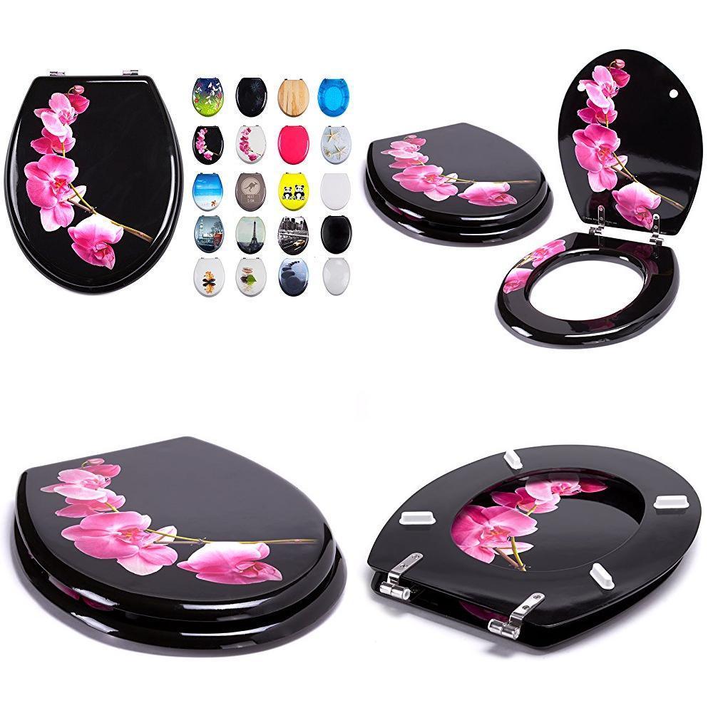 Abattant Wc Mdf Lanyu Msv Universel Noir 425x365x5cm