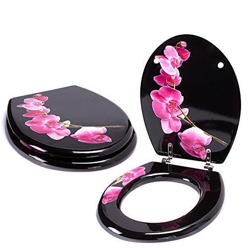 Abattant Wc Mdf Lanyu Msv Universel Noir 425x365x5cm