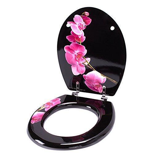 Abattant Wc Mdf Lanyu Msv Universel Noir 425x365x5cm