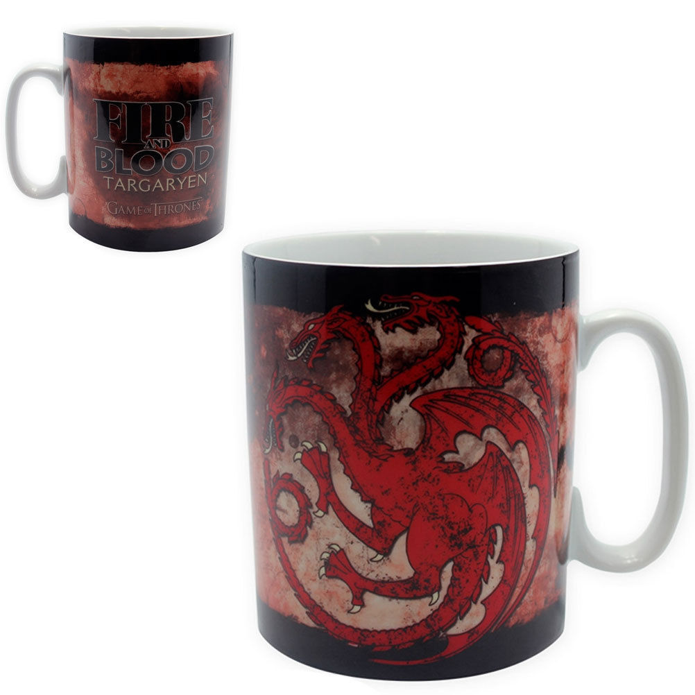 Mug Games Of Thrones - 460 Ml - Targaryen - Porcelaine Avec Boîte - Abystyle