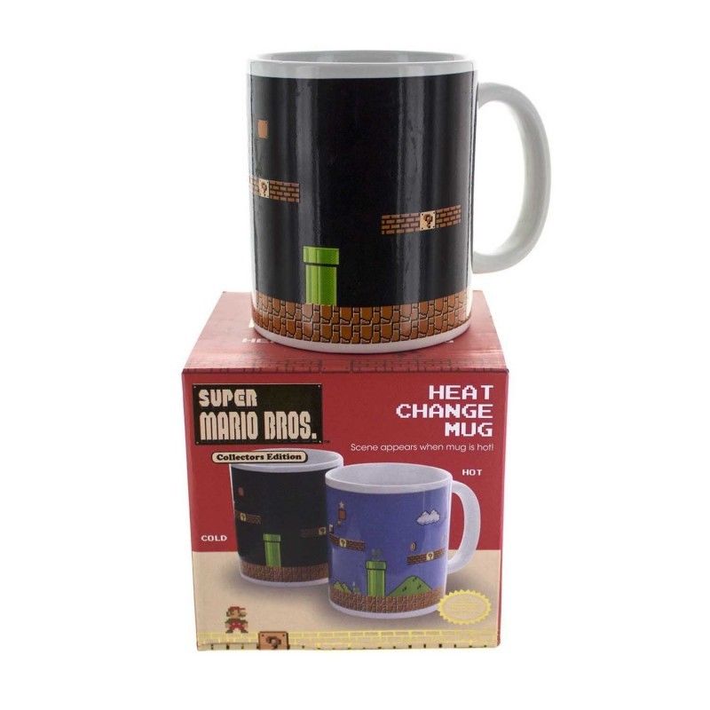 Mug Super Mario Bros Heat Change Nintendo Tasse En Ceramique 300 Ml