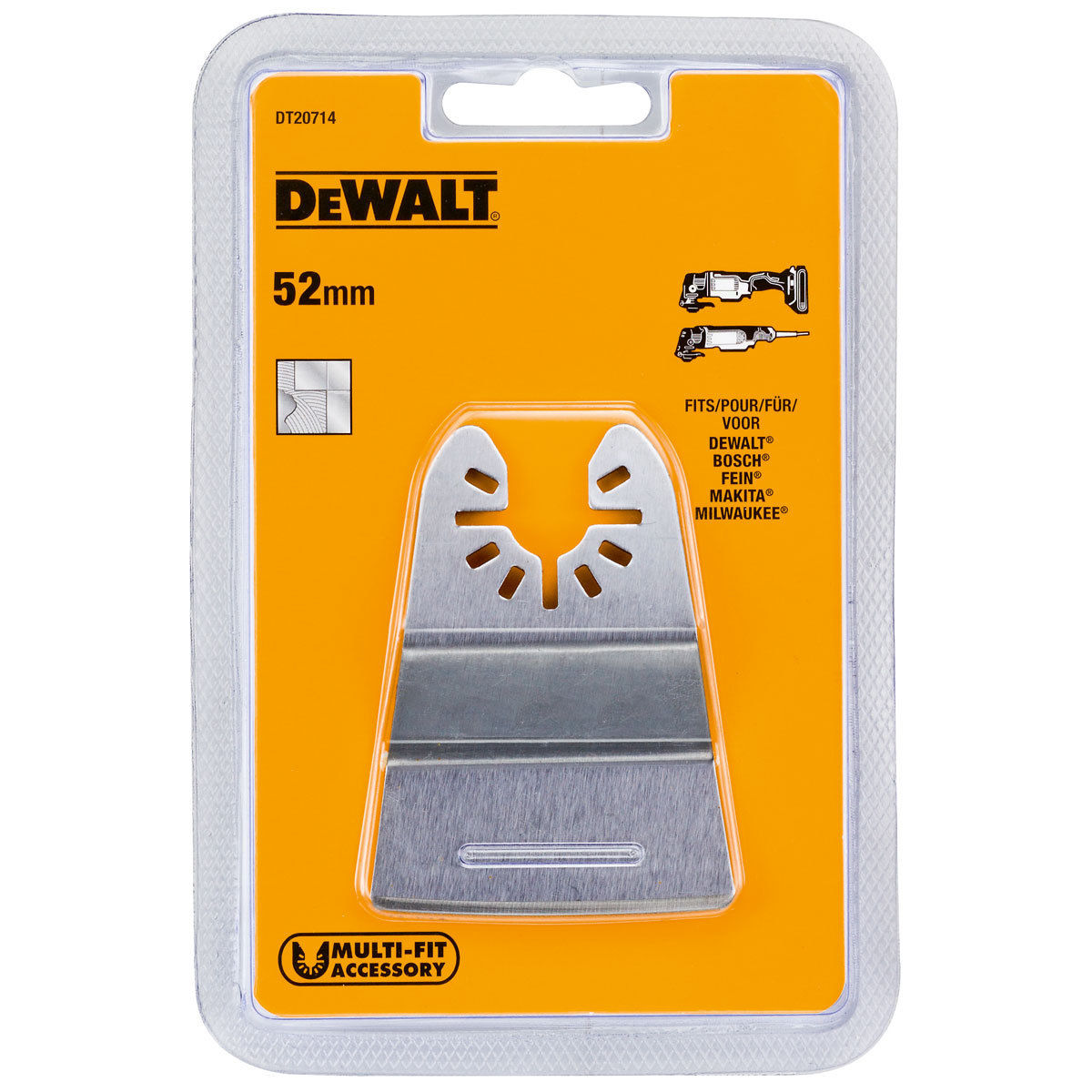 Spatule - Dewalt - Dt20714 - Rigide 52mm - Metal - Pour Multi-cutter