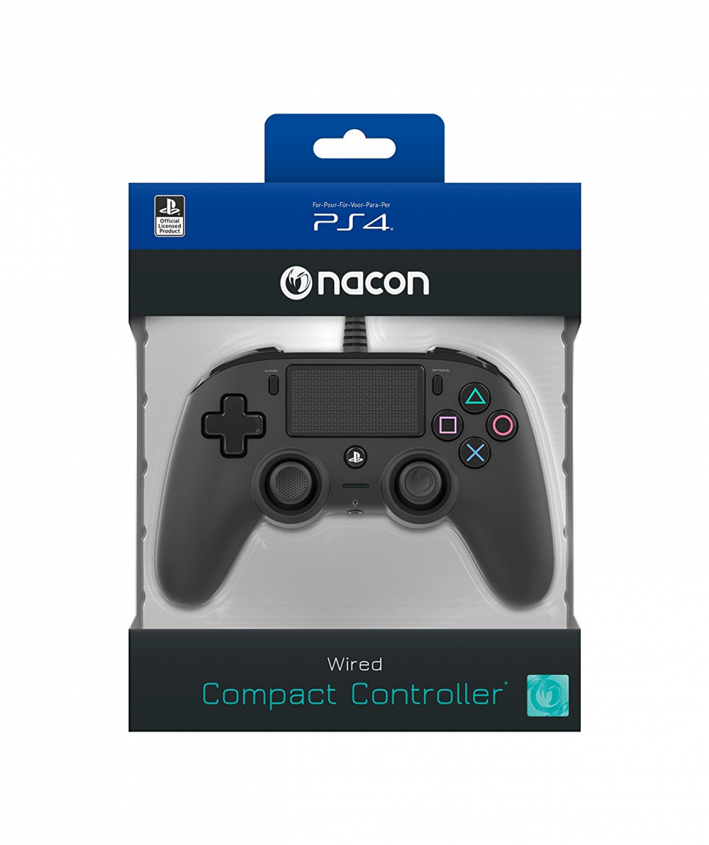 Manette Filaire Nacon Noire Pour Playstation 4