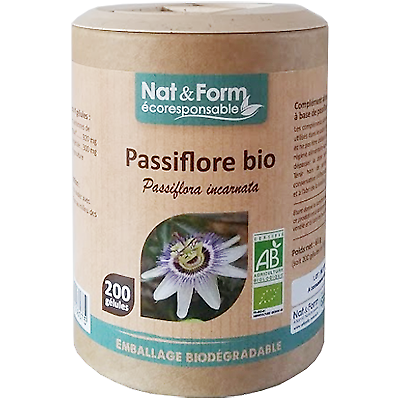 Nat & Form Eco Responsable Passiflore Bio 200 Gelules
