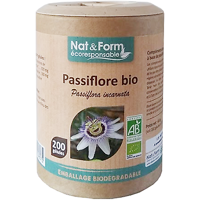 Nat & Form Écoresponsable Passiflore Bio 200 Gelules