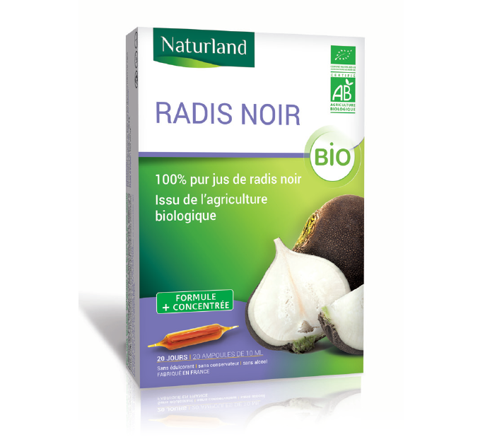 Naturland Radis Noir Bio 20 Ampoules