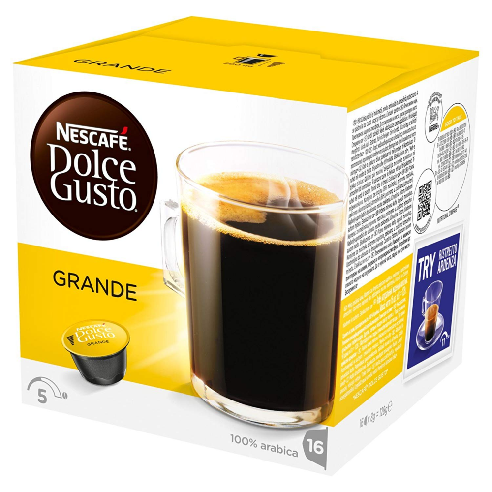 Nescafe Dolce Gusto Grande - 48 Capsules (lot De 3x16 Capsules)