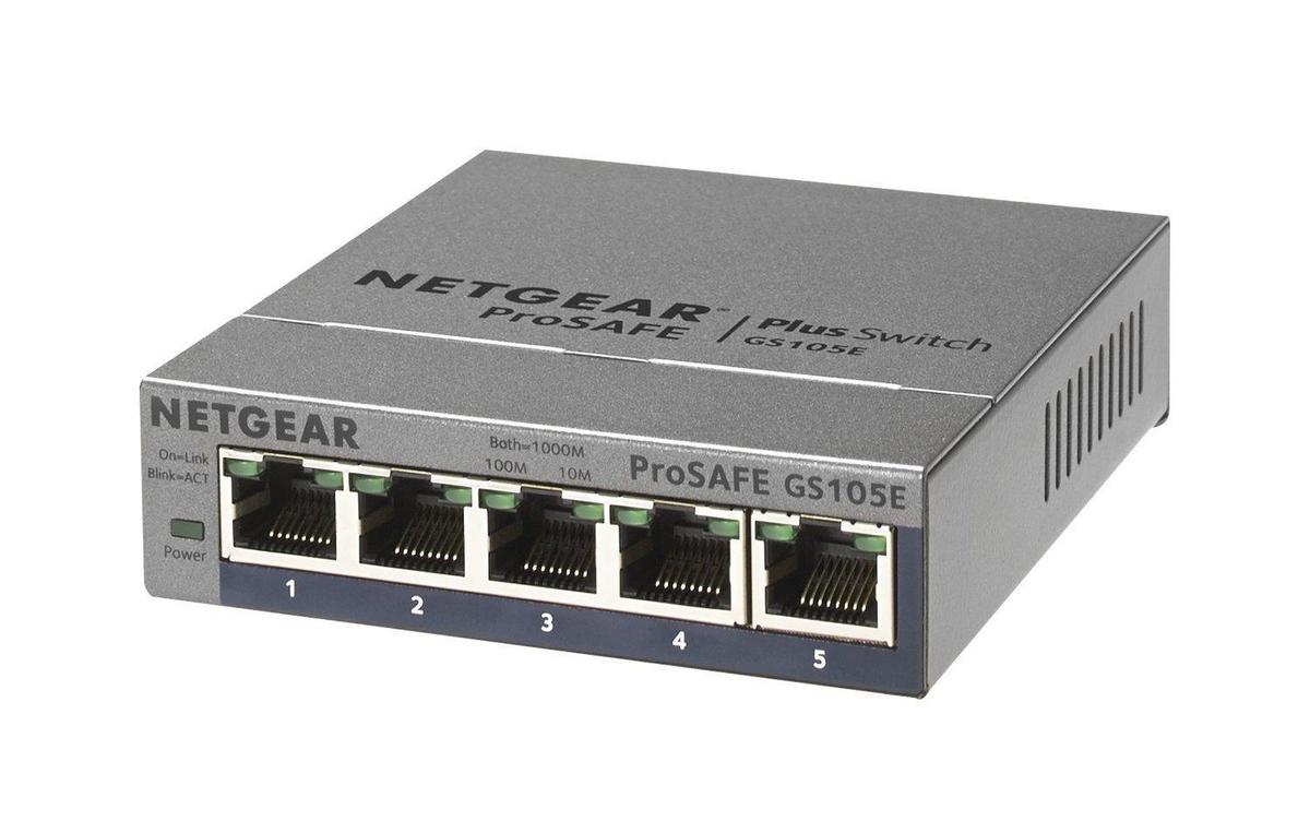 Netgear GS105E 200PES Switch Configurable 5 Ports Gigabit Web Managed Plus 