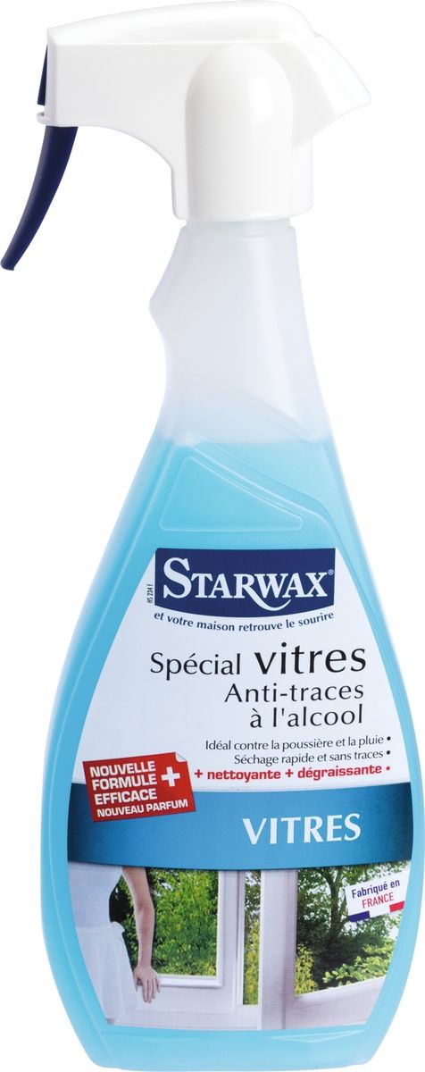 Pulverisateur Nettoyant Vitres Special Anti Traces Avec Alcool 500 Ml