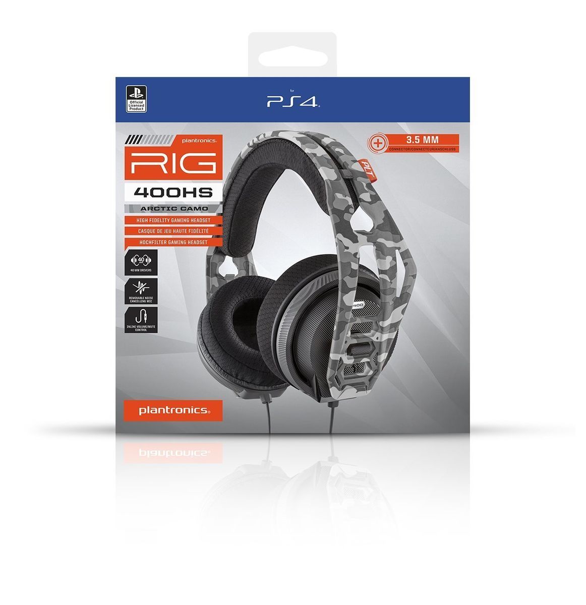 Casque Filaire Plantronics Rig 400hs Pour Sony Playstation 4 - Micro Anti-bruit Commandes De Volume Confort Incroyable