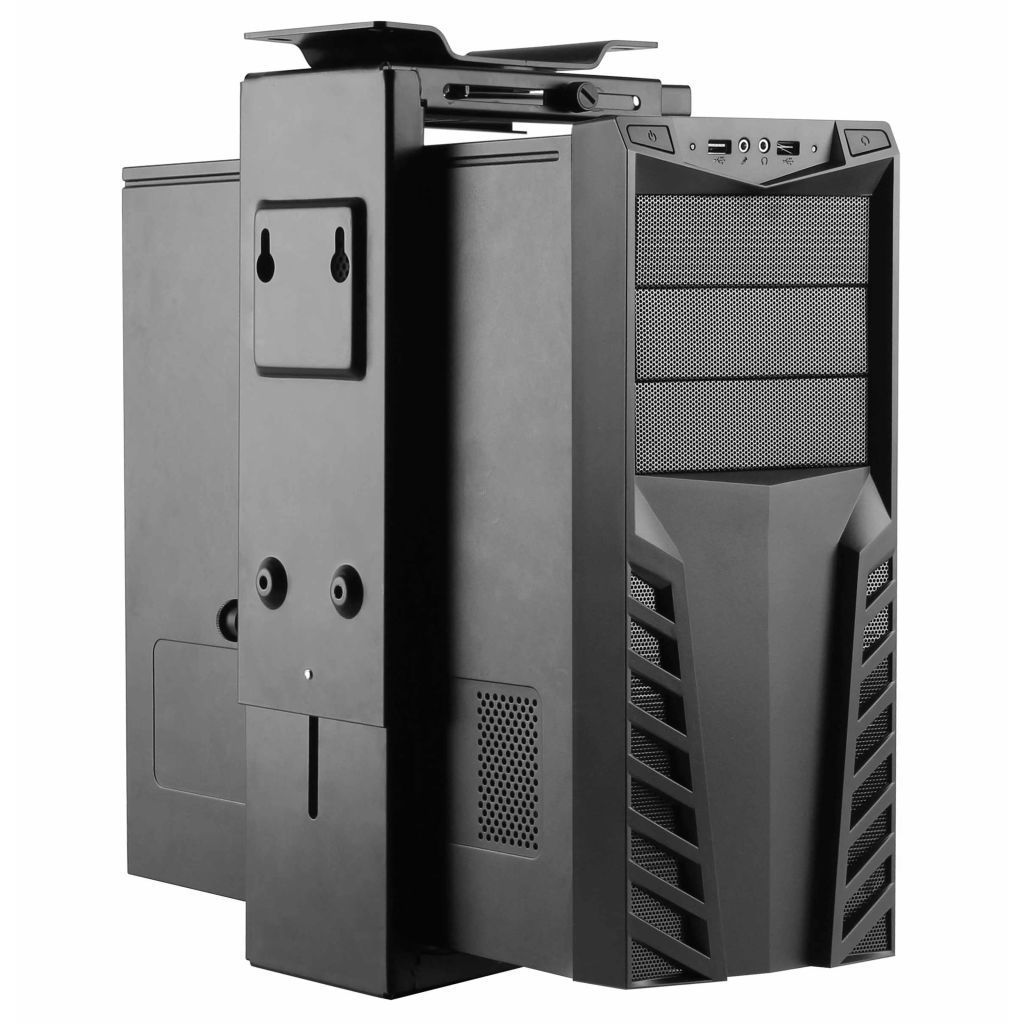 NEWSTAR NM-CPU100BLACK Desk-mounted CPU holder Noir support pour unite cent...