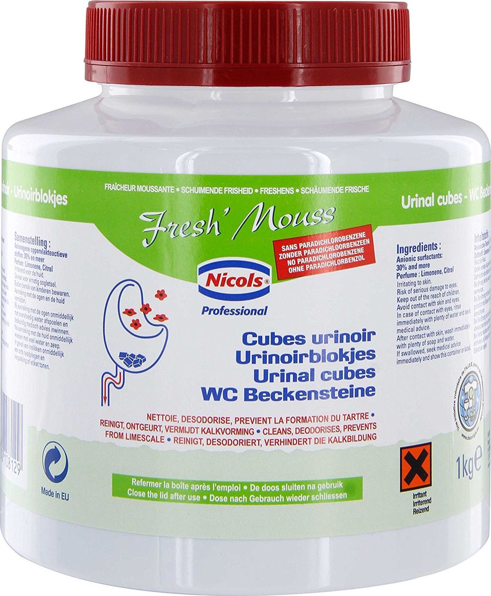 Cubes Urinoir Freshmouss Boite 40 Pastilles 1kg
