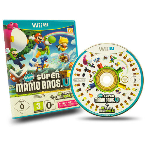 Jeu Video - Nintendo - Super Mario Bros U + New Super Luigi U - Bundle - 1-4 Joueurs - Disque Wii U