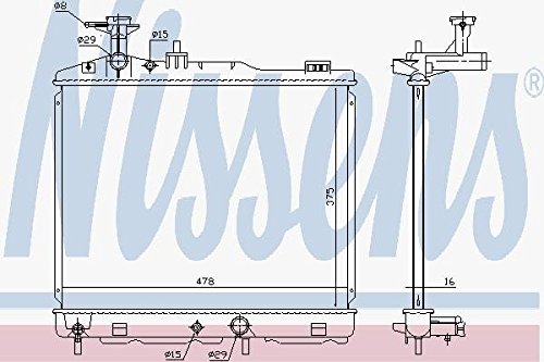 Radiateur Moteur Nissens Nis 628982