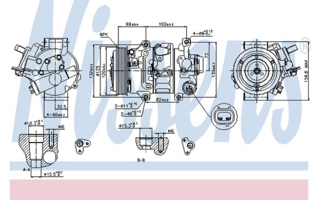 Compresseur Climatisation Toyota - Nissens 89314