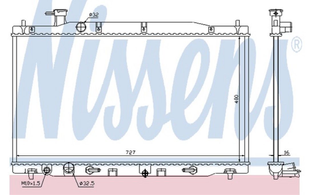 Radiateur De Refroidissement Du Moteur Honda - Nissens 68139