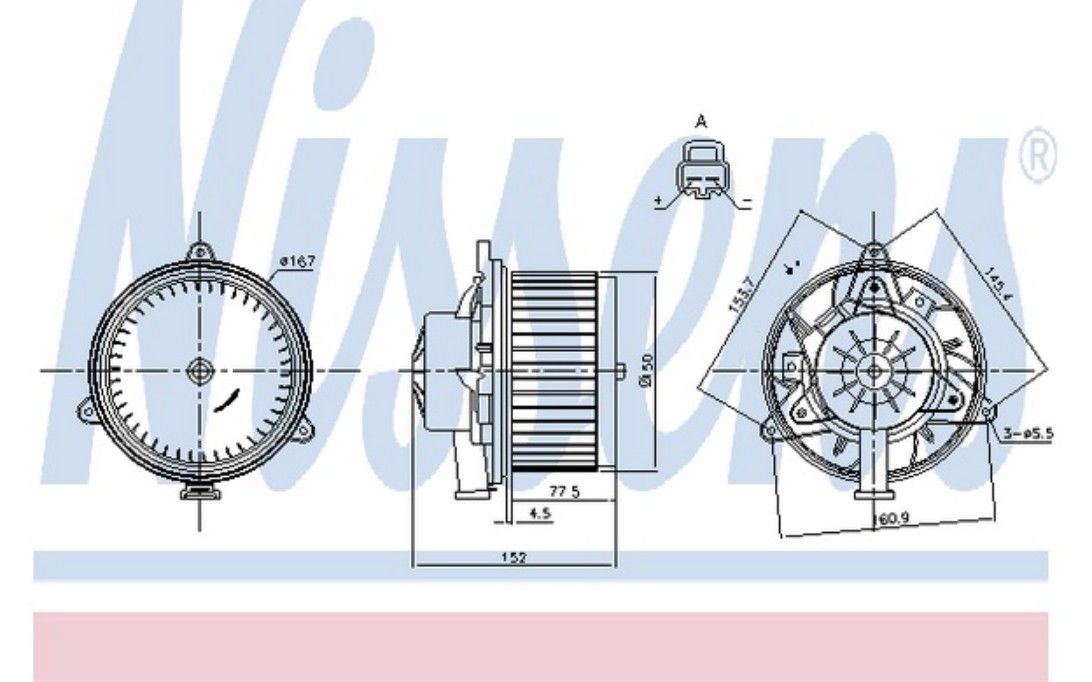 NISSENS Ventilation habitacle 87248