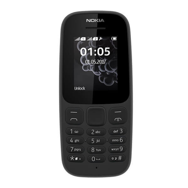 Telephone Portable Nokia 105 - Noir - Batterie 800 Mah - Affichage 1,8 - Gsm