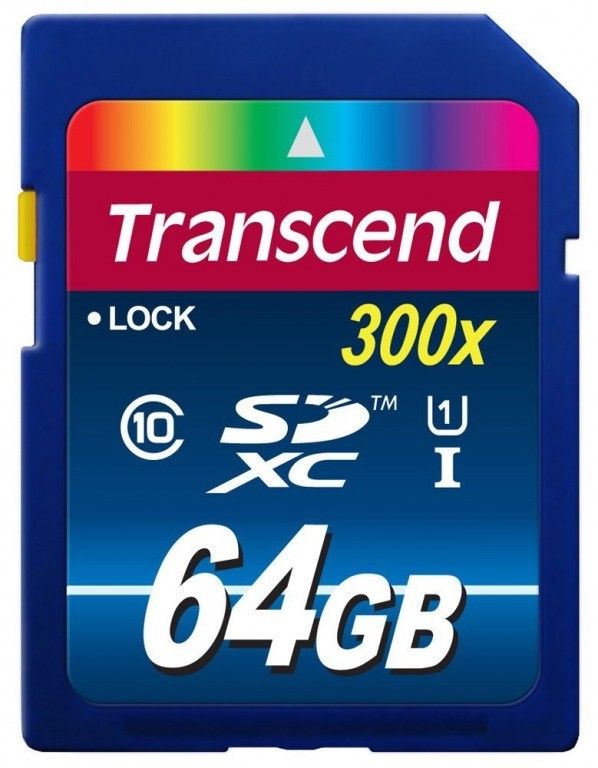 Carte Memoire Sdhc Transcend Ts64gsdu1 Ultra High Speed Uhs 1 300x Classe 10 64 Go