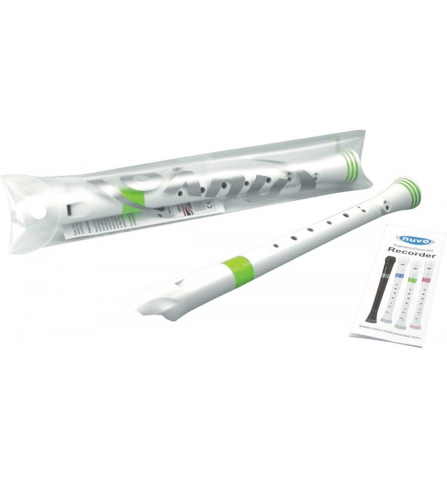 Nuvo Flute A Bec Soprano Blanc/vert