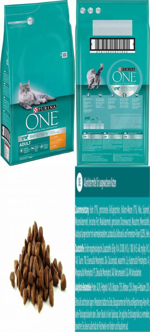 PURINA ONE Adult poulet, cereales completes pour chat - 6 kg