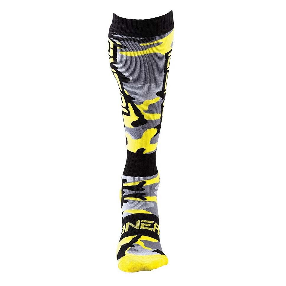 Oneal O'neal Pro Mx Hunter Chaussettes De Motocross Noir Jaune Argent Taille :