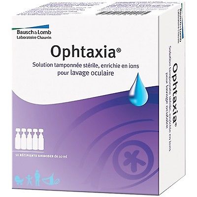 Bausch & Lomb Ophtaxia Solution Pour Lavage Oculaire 10 Unidoses