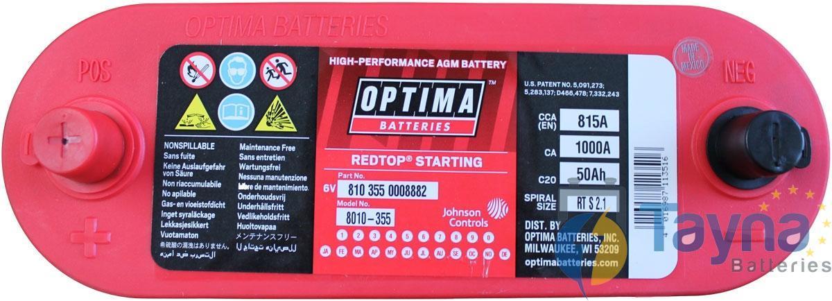Optima Batterie  6v 50ah 815a