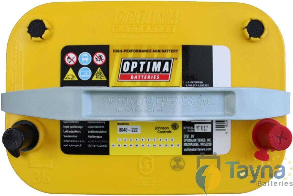 Batterie Optima 48ah-660a Yellowtop Spiralcell Ref. Yt R 3.7