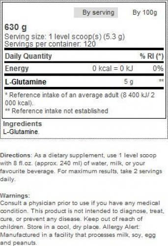 OPTIMUM NUTRITION Glutamine 600 g 