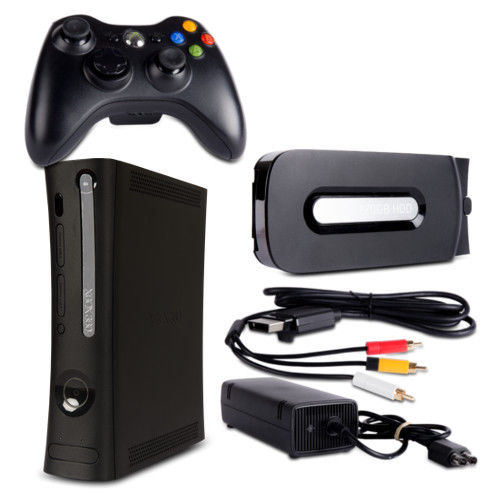 Xbox360 Console 12,1a+hdmi Fat Sans Disque Dur Sans Tout Noir 3s (produit Neuf)