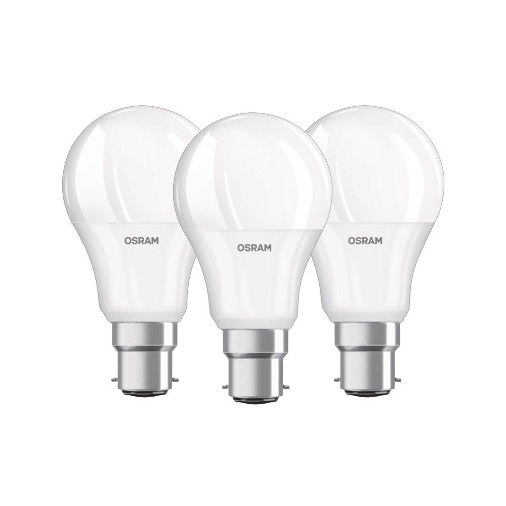 Osram Lot De 3 Ampoules Led B22 Standard Depolie 95 W Equivalent A 60 W Blanc Chaud
