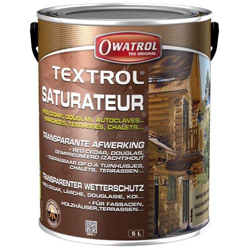 Owatrol Textrol Saturateur pour bois tendres exterieurs Incolore 5 L