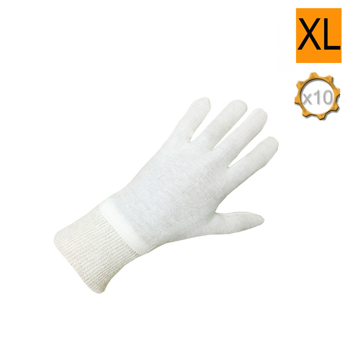 Gant coton Interlock Cousu 30 g taille 9-10