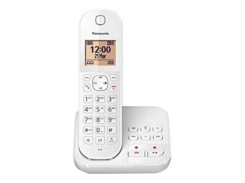 Panasonic KX TGC420FRW Telephone sans fil systeme de repondeur avec ID dappelantappel en instance DECTGAP blanc