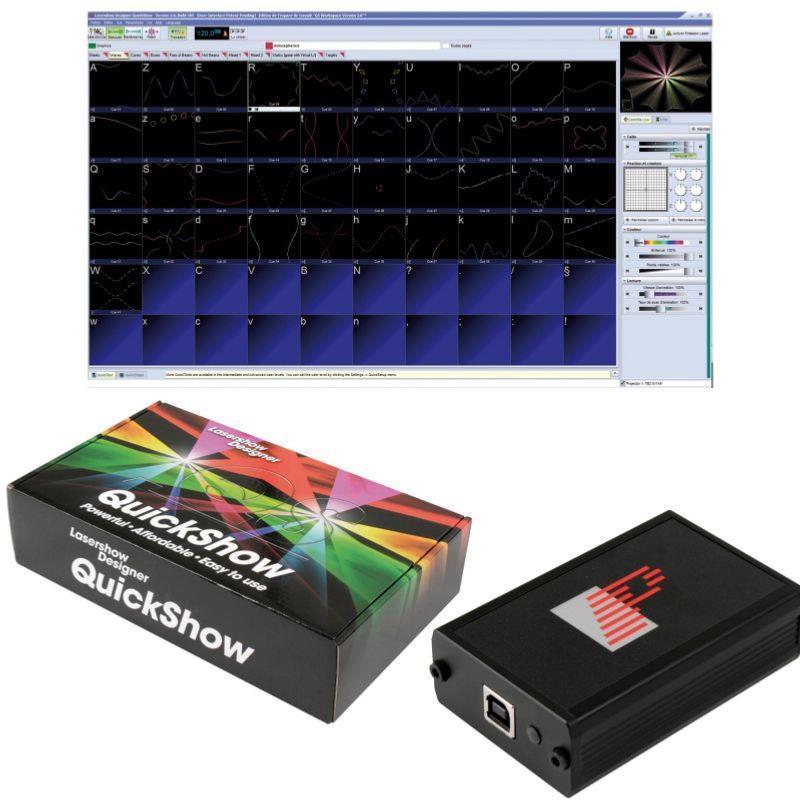 Interface USB Laser Quickshow Logiciel Ilda Pangolin