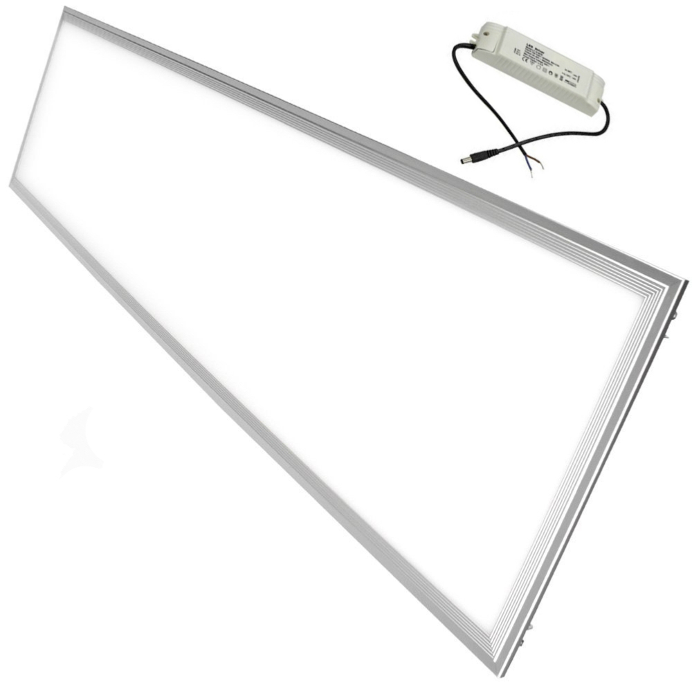 Silamp Pack De  2 - Panneau Led 120x30 Slim 36w Alu - Blanc Chaud 2300k - 3500k