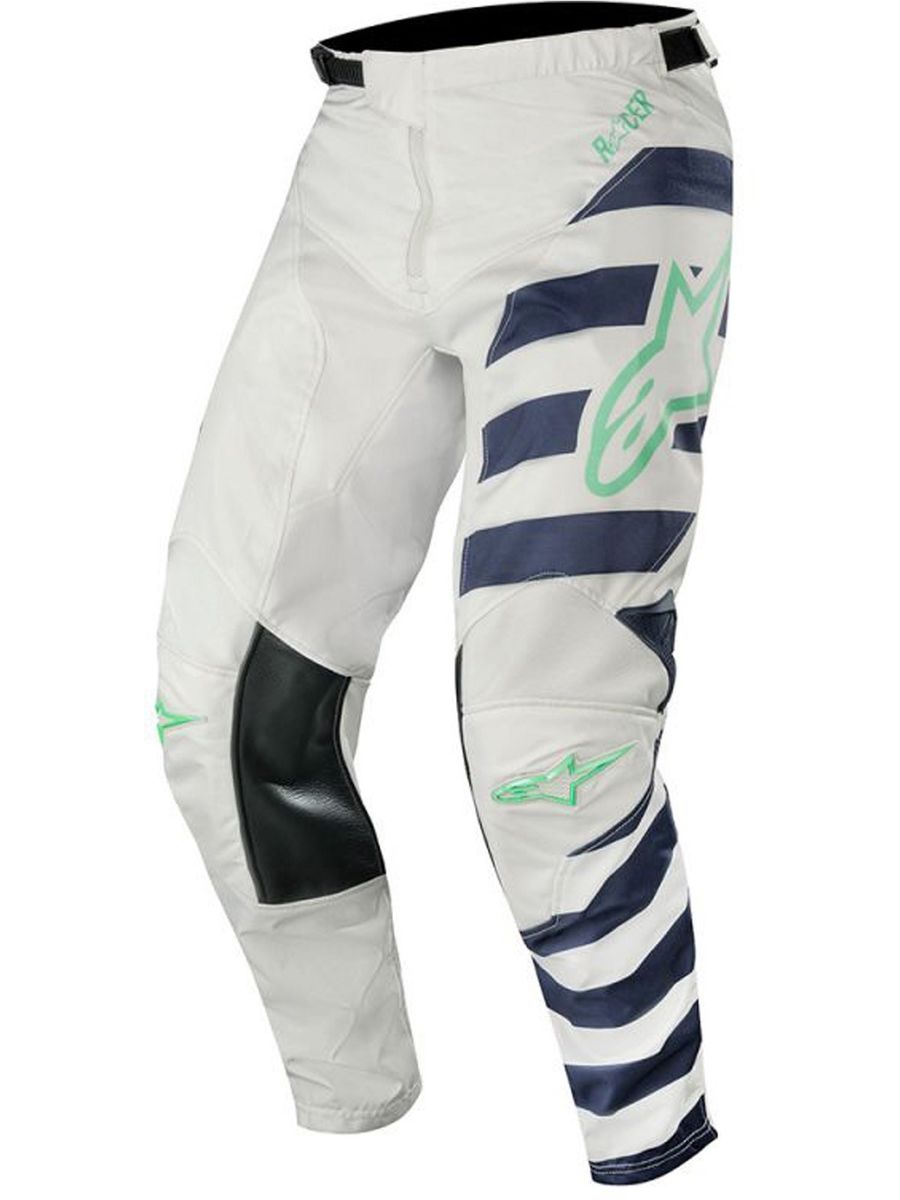 Alpinestars Racer Braap Pantalon De Motocross Blanc Bleu Taille : 30