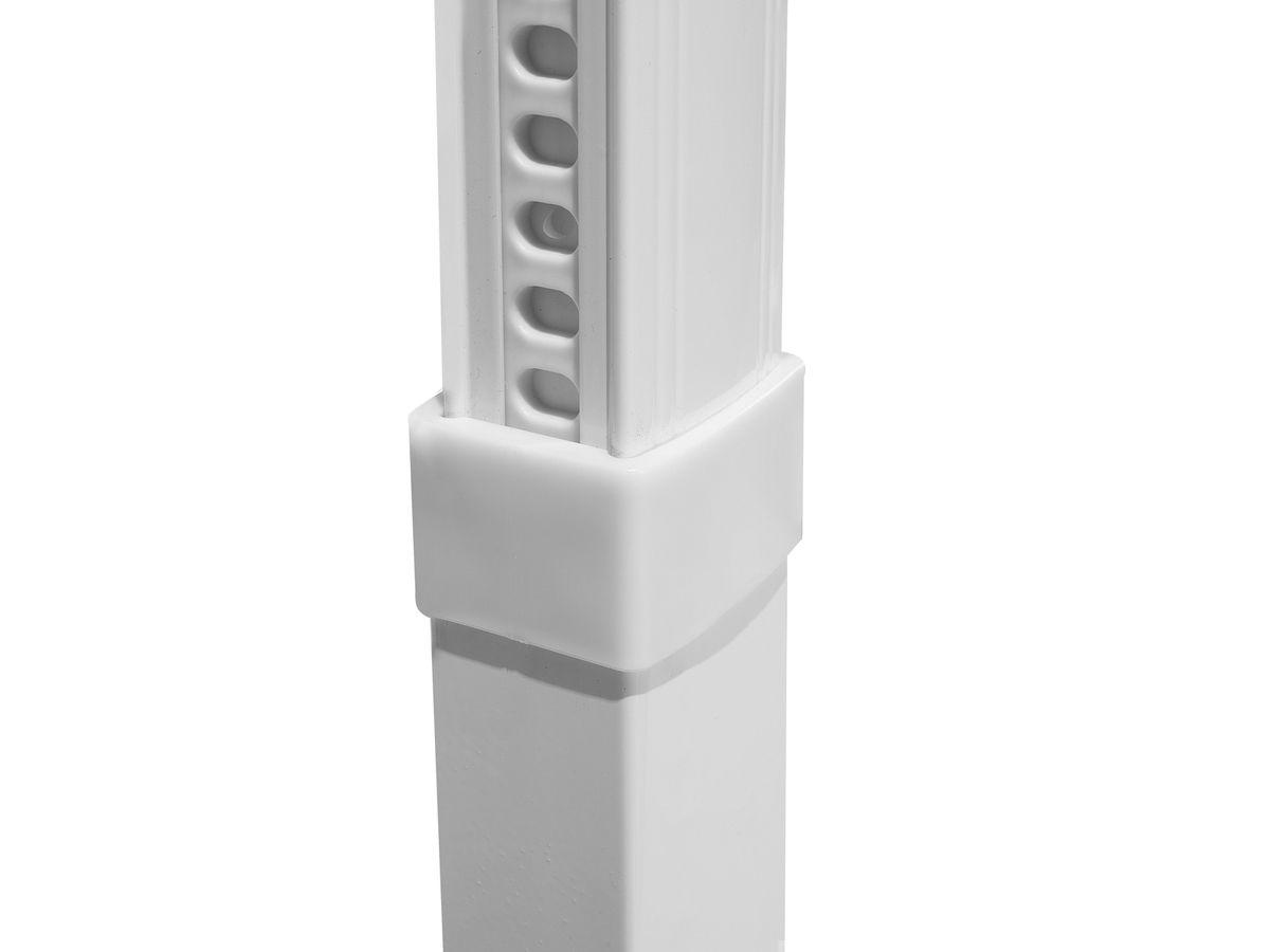 Parasol De Jardin 25 M Gris Fonce Et Blanc Monza