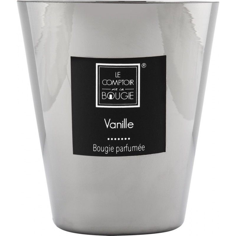 Bougie Parfumee Pot Metallise Ø 10,5 Cm - Vanille - Atmosphera