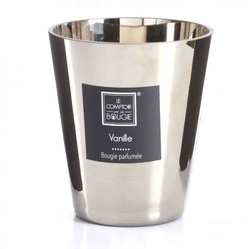 Bougie Parfumee Pot Metallise Ø 10,5 Cm - Vanille - Atmosphera
